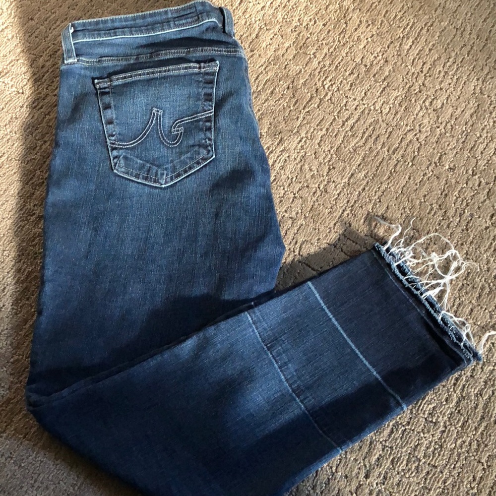 AG The Stilt/Cigarette Crop size 31